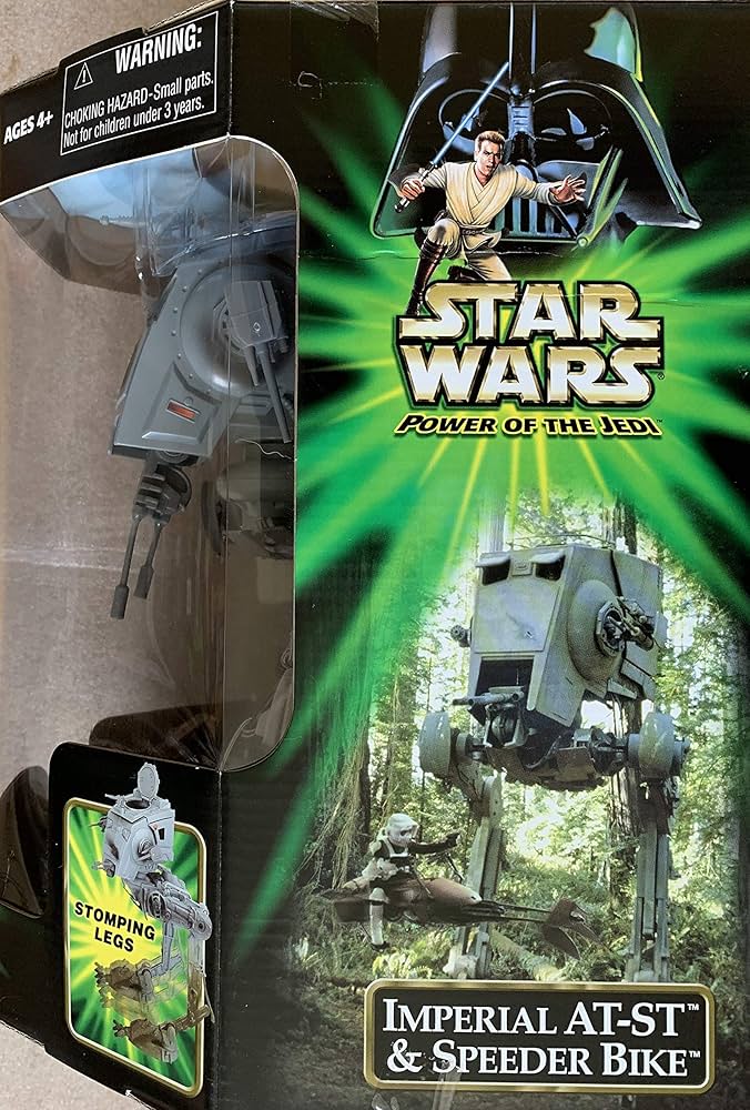 Amazon.com: Star Wars Power of the Jedi IMPERIAL AT-ST SCOUT